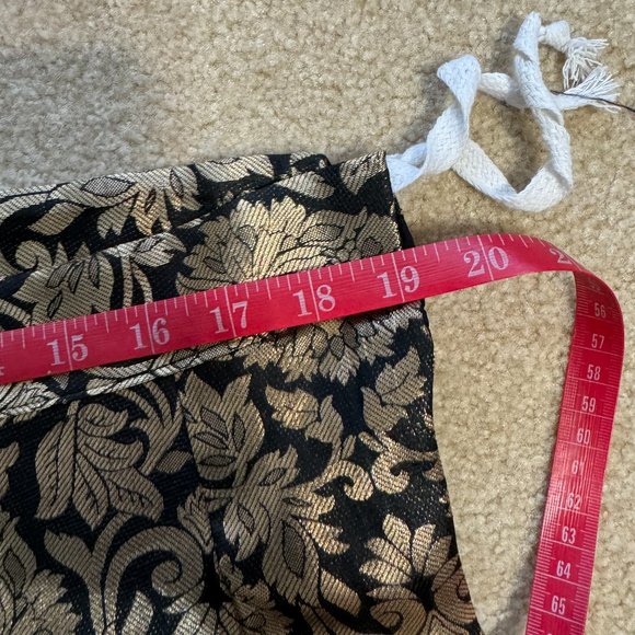 [NEW] Indian Pakistani Lehenga Choli Skirt Blouse Modern Black Gold XS/S - Picture 4 of 11